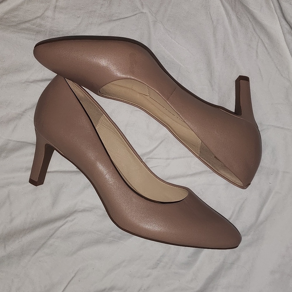 Clarks calla rose praline pumps leather 10